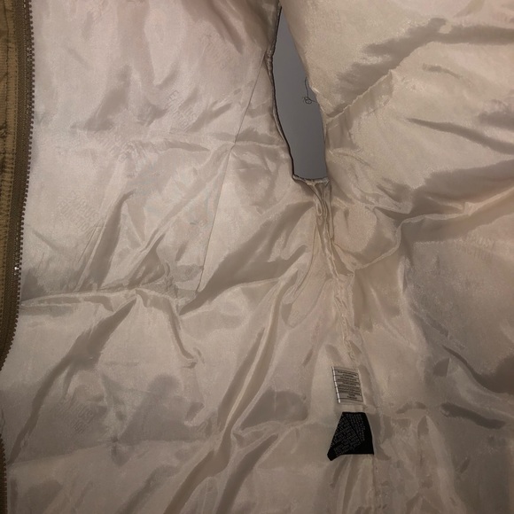 Vintage Y2K Exhaust Function Down-Filled Puffer Vest In Tan - Picture 6 of 6